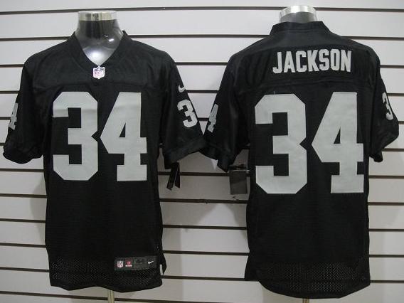 Nike Oakland Raiders 34 Bo.Jackson Black Elite NFL Jerseys Cheap