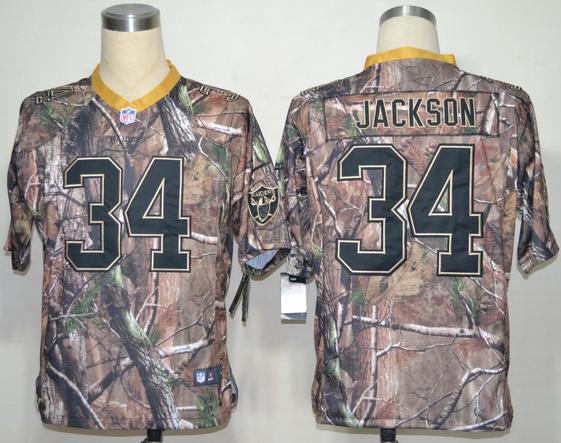 Nike Oakland Raiders 34 Bo.Jackson Camo Realtree NFL Jersey Cheap