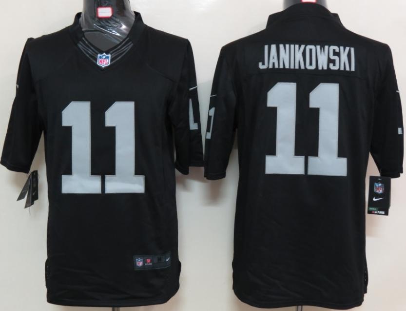 Nike Oakland Raiders #11 Sebastian Janikowski Black Game LIMITED NFL Jerseys Cheap