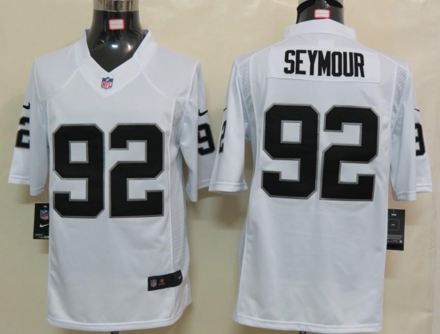 Nike Oakland Raiders #92 Richard Seymour White Game LIMITED NFL Jerseys Cheap
