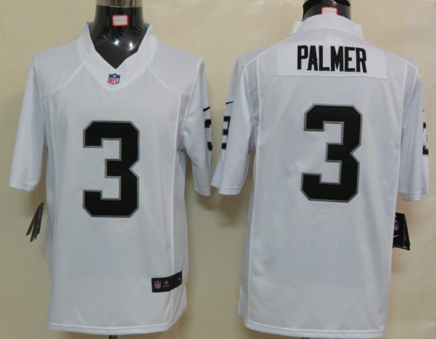 Nike Oakland Raiders #3 Carson Palmer White Game LIMITED NFL Jerseys Cheap