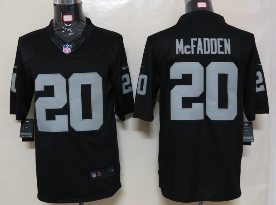 Nike Oakland Raiders #20 Darren McFadden Black Game LIMITED NFL Jerseys Cheap