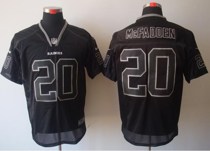 Nike Oakland Raiders #20 Darren McFadden Lights Out Black Elite NFL Jerseys Cheap