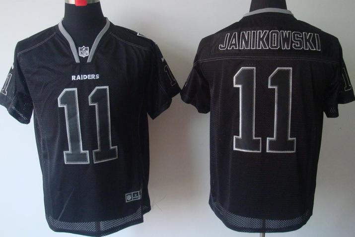 Nike Oakland Raiders #11 Sebastian Janikowski Lights Out Black Elite NFL Jerseys Cheap