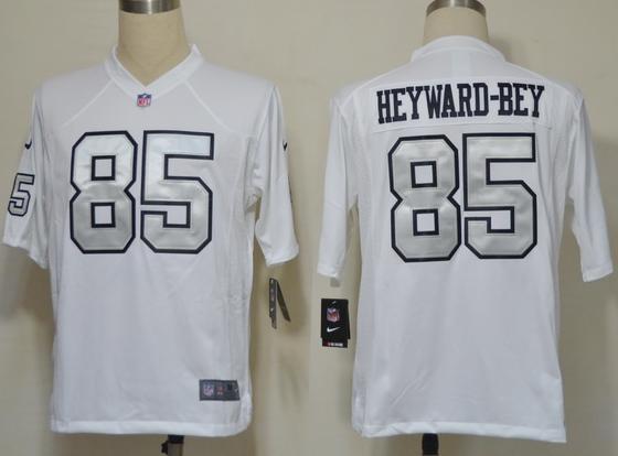 Nike Oakland Raiders #85 Darrius Heyward-Bey White(Silver Number) Game Nike NFL Jerseys Cheap