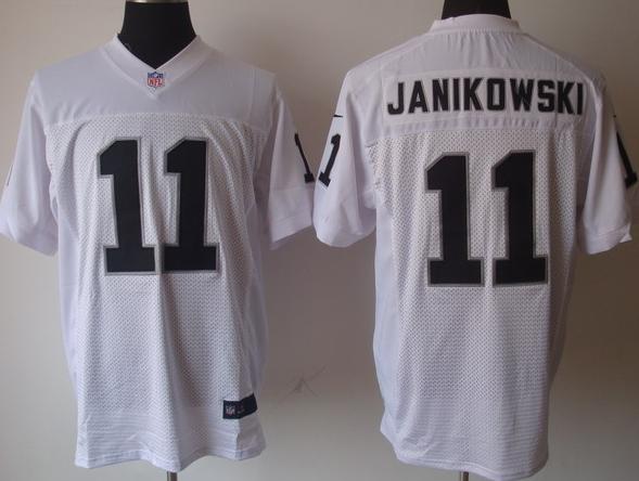 Nike Oakland Raiders #11 Sebastian Janikowski White Elite Nike NFL Jerseys Cheap