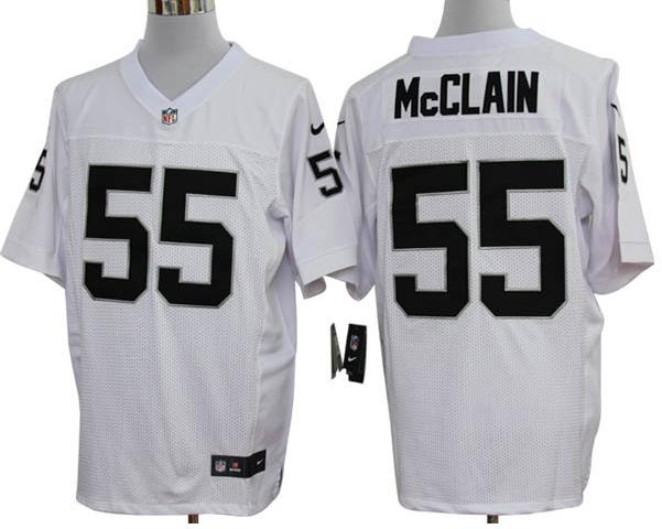 Nike Oakland Raiders #55 Rolando McClain White Elite Nike NFL Jerseys Cheap