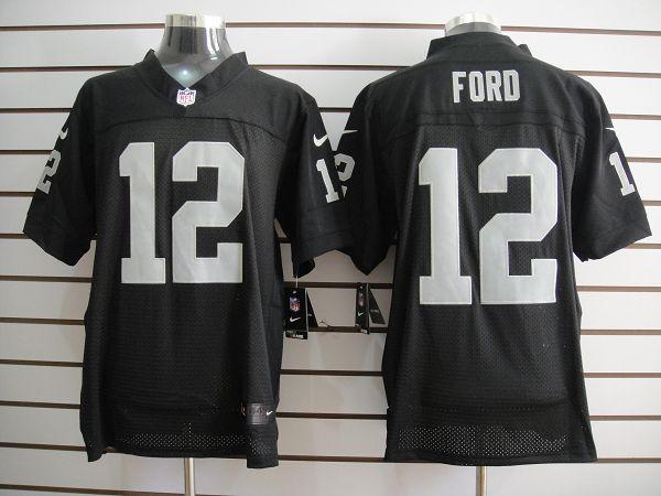 Nike Oakland Raiders #12 Jacoby Ford Black Elite Nike NFL Jerseys Cheap