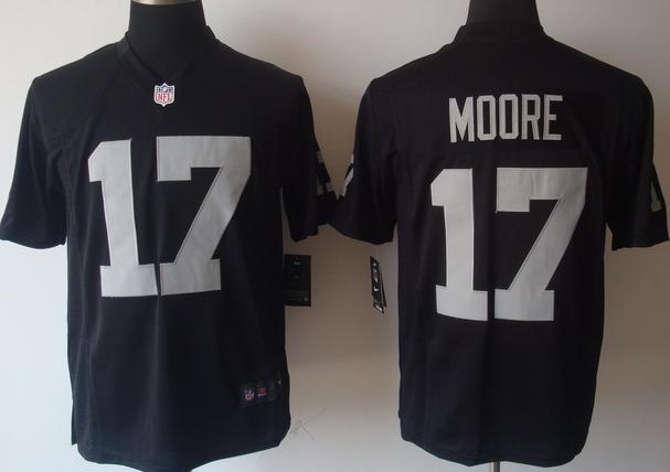 Nike Oakland Raiders #17 Denarius Moore Black Game Nike NFL Jerseys Cheap