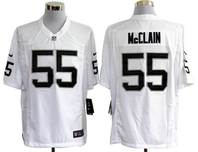 Nike Oakland Raiders #55 Rolando McClain White Nike NFL Jerseys Cheap
