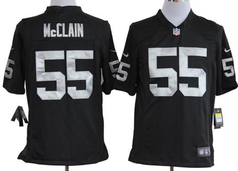 Nike Oakland Raiders #55 Rolando McClain Black Nike NFL Jerseys Cheap