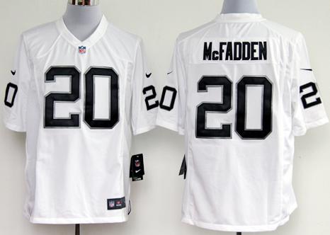 Nike Oakland Raiders #20 Darren McFadden White Nike NFL Jerseys Cheap