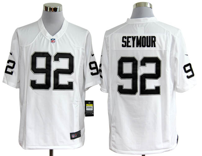 Nike Oakland Raiders 92 Richard Seymour White Nike NFL Jerseys Cheap