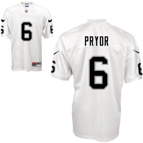 Nike Oakland Raiders #6 Terrelee Pryor White Nike NFL Jerseys Cheap