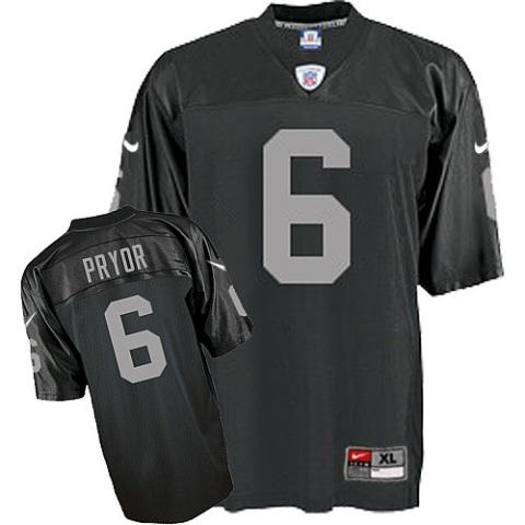 Nike Oakland Raiders #6 Terrelee Pryor Black Nike NFL Jerseys Cheap