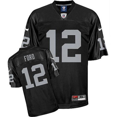Nike Oakland Raiders #12 Jacoby Ford Black Nike NFL Jerseys Cheap