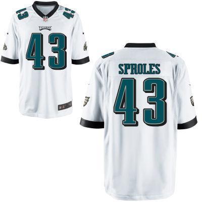 Nike Philadelphia Eagles 43 Darren Sproles White Game NFL Jersey Cheap