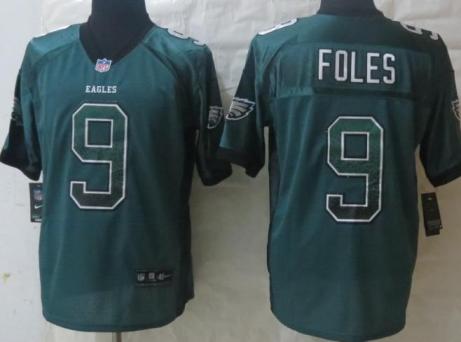 Nike Philadelphia Eagles 9 Nick Foles Drift Fashion Elite Green Black NFL Jerseys Cheap