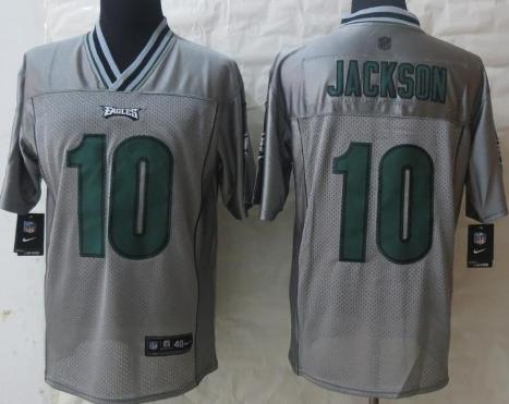 Nike Philadelphia Eagles 10 DeSean Jackson Grey Vapor Elite NFL Jerseys Cheap