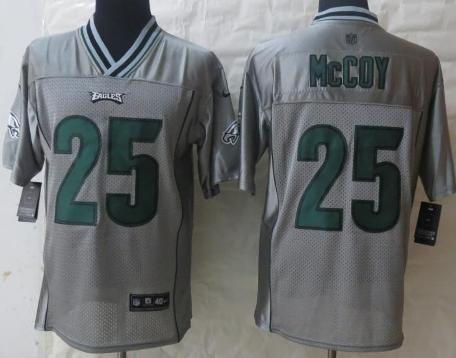 Nike Philadelphia Eagles 25 LeSean McCoy Grey Vapor Elite NFL Jerseys Cheap