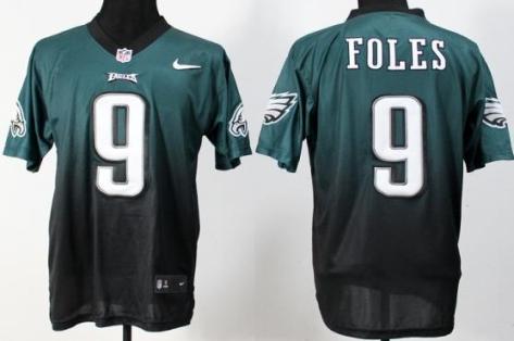 Nike Philadelphia Eagles 9 Nick Foles Drift Fashion II Elite Green Black NFL Jerseys Cheap