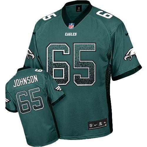 Nike Philadelphia Eagles 65 Lane Johnson Midnight Green Drift Fashion Elite NFL Jerseys Cheap