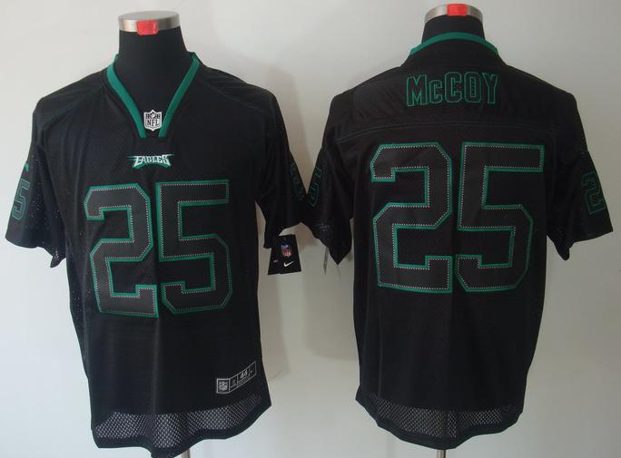 Nike Philadelphia Eagles #25 LeSean McCoy Lights Out Black NFL Jerseys Cheap