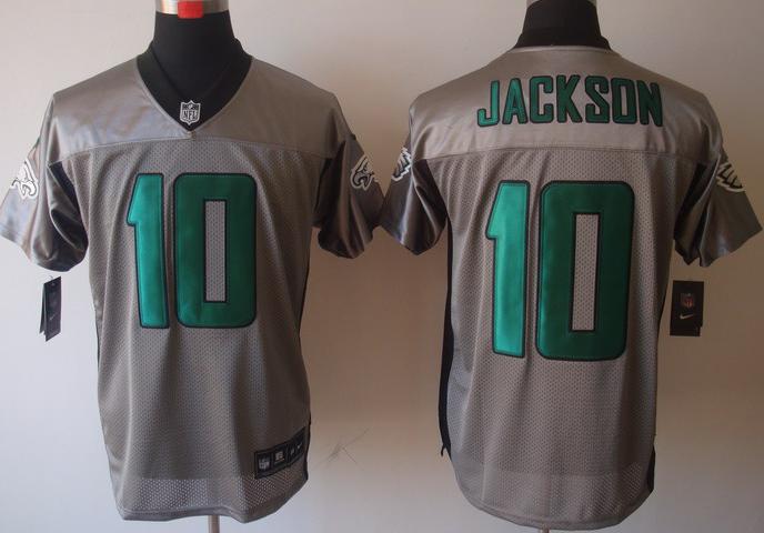 Nike Philadelphia Eagles #10 DeSean Jackson Grey Shadow Elite NFL Jerseys Cheap
