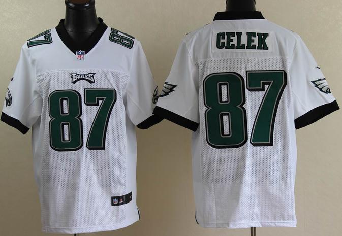 Nike Philadelphia Eagles #87 Brent Celek White Elite NFL Jerseys Cheap