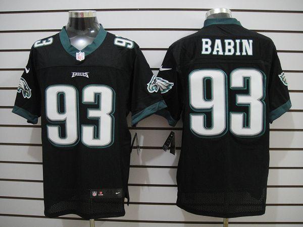 Nike Philadelphia Eagles 93 Jason Babin Black Elite NFL Jerseys Cheap