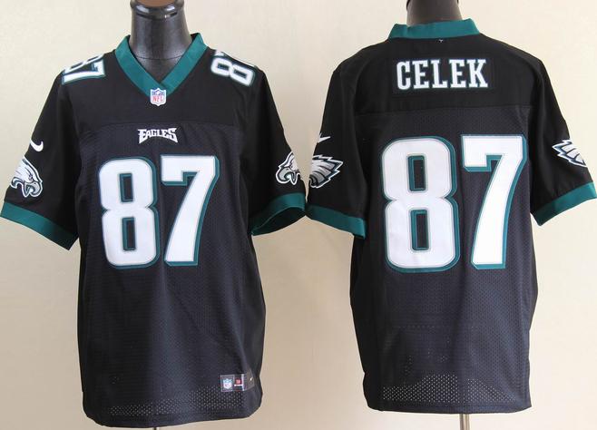 Nike Philadelphia Eagles #87 Brent Celek Black Elite Nike NFL Jerseys Cheap
