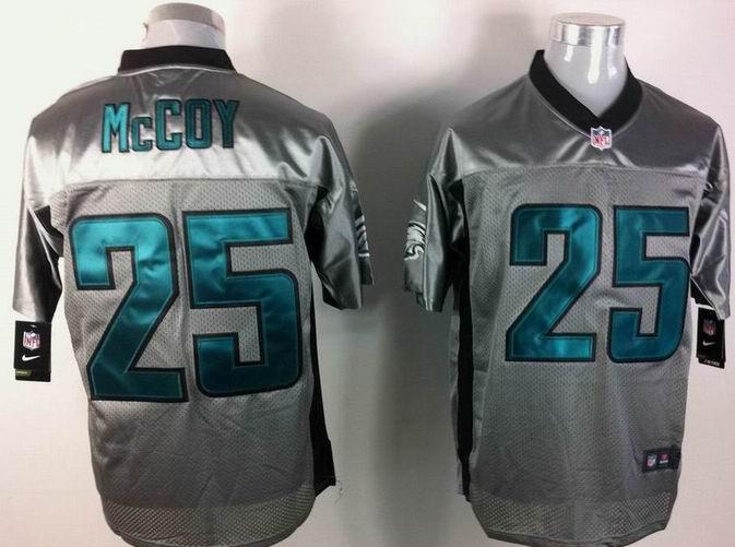 Nike Philadelphia Eagles #25 LeSean McCoy Grey Shadow Elite NFL Jerseys Cheap