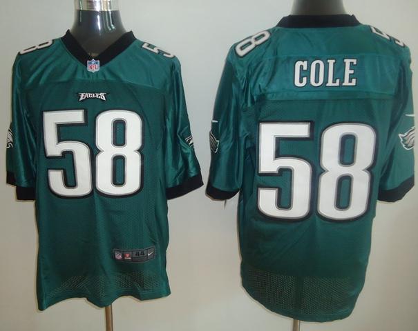 Nike Philadelphia Eagles 58 Trent Cole Dark Green Elite Nike NFL Jerseys Cheap