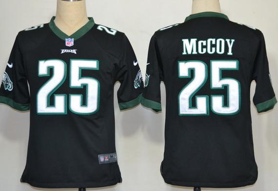 Nike Philadelphia Eagles 25 LeSean McCoy Black Game Nike NFL Jerseys Cheap