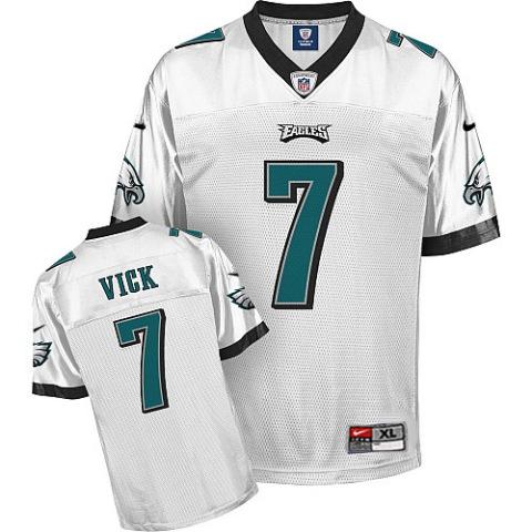 Nike Philadelphia Eagles #7 Michael Vick White Nike NFL Jerseys Cheap