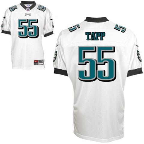 Nike Philadelphia Eagles #55 Darryl Tapp White Nike NFL Jerseys Cheap