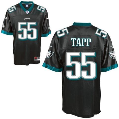 Nike Philadelphia Eagles #55 Darryl Tapp Black Nike NFL Jerseys Cheap