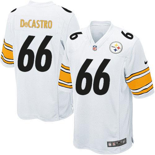Nike Pittsburgh Steelers 66 David DeCastro White Elite NFL Jerseys Cheap