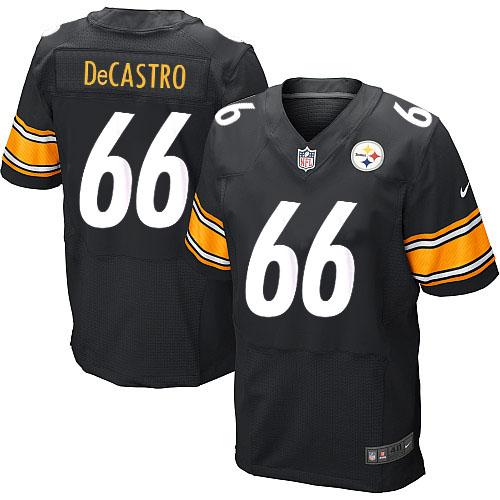 Nike Pittsburgh Steelers 66 David DeCastro Black Elite NFL Jerseys Cheap