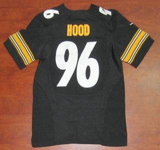 Nike Pittsburgh Steelers 96 Evander Hood Black Elite NFL Jersey Cheap