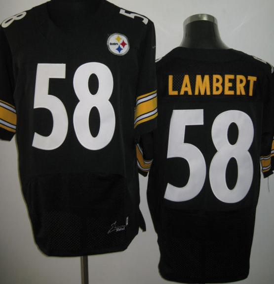 Nike Pittsburgh Steelers 58 Jack Lambert Black Elite NFL Jerseys Cheap