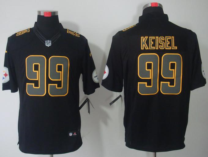 Nike Pittsburgh Steelers 99# Brett Keisel Black Impact Game LIMITED NFL Jerseys Cheap