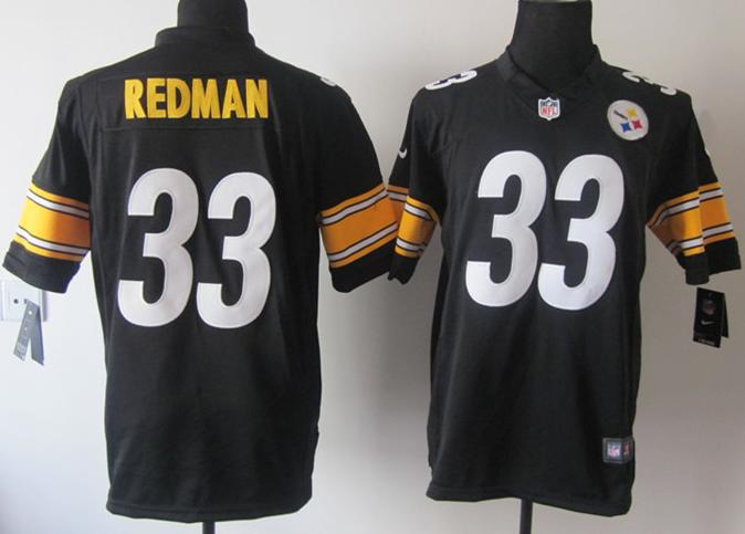 Nike Pittsburgh Steelers #33 Isaac Redman Black Game NFL Jerseys Cheap