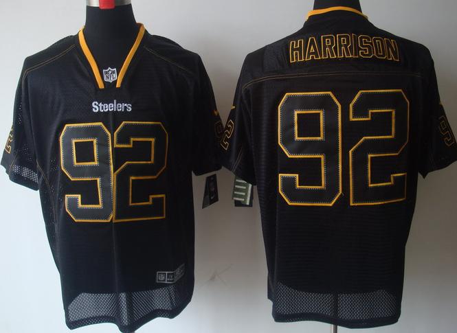 Nike Pittsburgh Steelers #92 James Harrison Lights Out Black NFL Jerseys Cheap