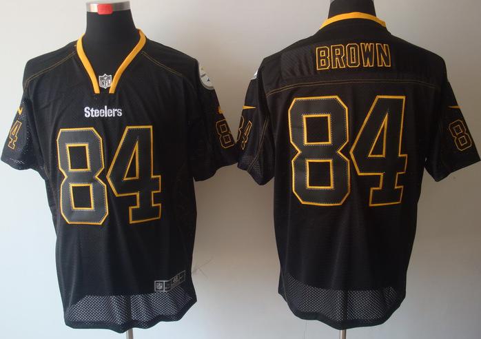 Nike Pittsburgh Steelers #84 Antonio Brown Lights Out Black Elite NFL Jerseys Cheap