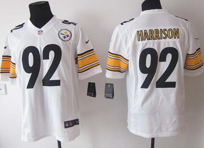 Nike Pittsburgh Steelers #92 Harrison White Game LIMITED NFL Jerseys Cheap