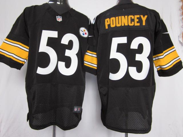 Nike Pittsburgh Steelers 53 Maurkice Pouncey Black Elite Nike NFL Jerseys Cheap