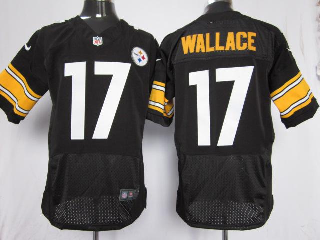 Nike Pittsburgh Steelers #17 Mike Wallace Black Elite Nike NFL Jerseys Cheap