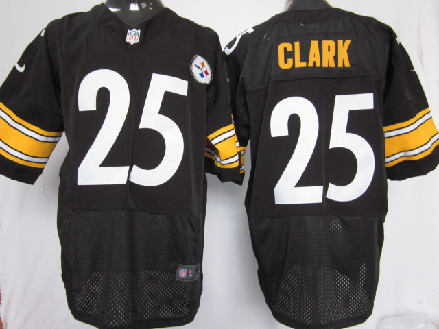 Nike Pittsburgh Steelers 25 Ryan Clark Black Elite Nike NFL Jerseys Cheap