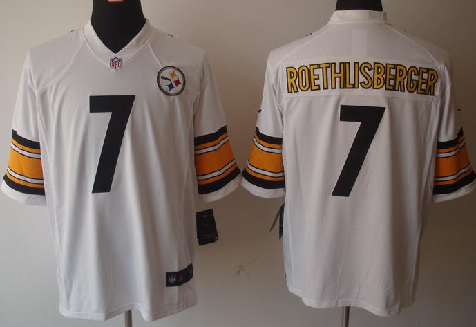 Nike Pittsburgh Steelers #7 Ben Roethlisberger White Game LIMITED NFL Jerseys Cheap